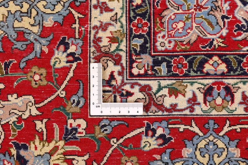 Isfahan Perserteppich 148 × 224 cm, Schurwolle-Seide, handgeknüpft