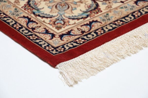 Isfahan Perserteppich 150 × 226 cm, Schurwolle Seide, handgeknüpft
