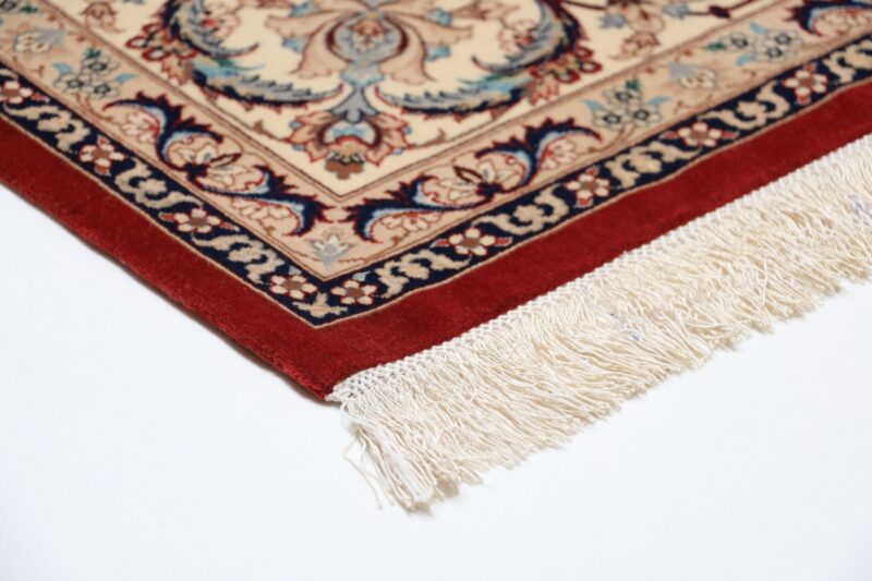Isfahan Perserteppich 150 × 226 cm, Schurwolle Seide, handgeknüpft