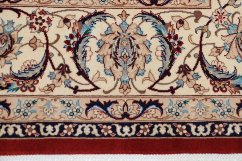 Isfahan Perserteppich 150 × 226 cm, Schurwolle Seide, handgeknüpft