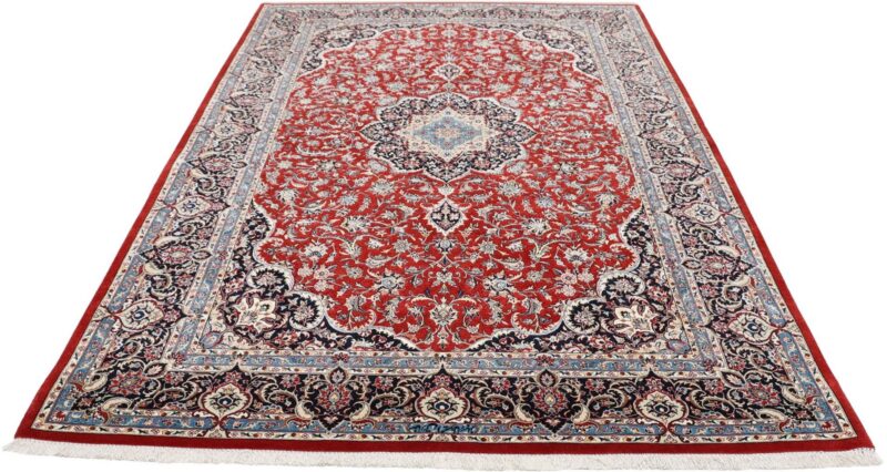 Isfahan Perserteppich 170 × 255 cm, Schurwolle-Seide, handgeknüpft