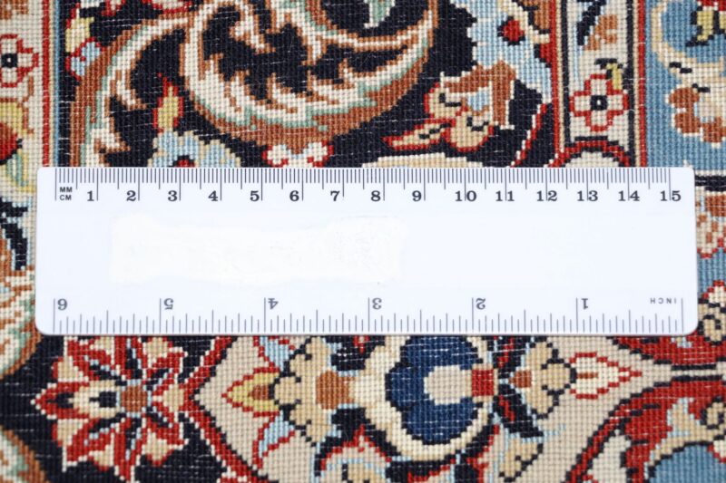 Isfahan Perserteppich 170 × 255 cm, Schurwolle-Seide, handgeknüpft