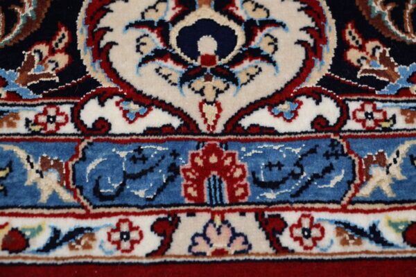 Isfahan Perserteppich 170 × 255 cm, Schurwolle-Seide, handgeknüpft