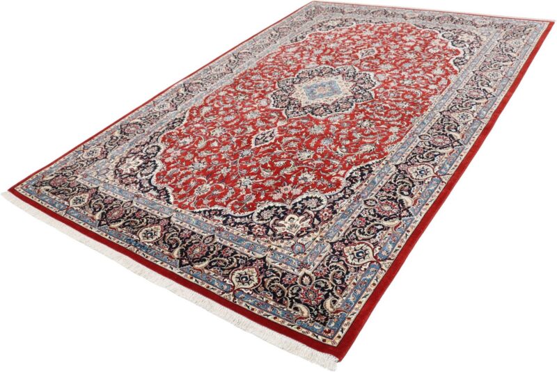 Isfahan Perserteppich 170 × 255 cm, Schurwolle-Seide, handgeknüpft