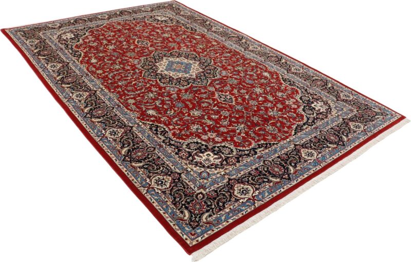 Isfahan Perserteppich 170 × 255 cm, Schurwolle-Seide, handgeknüpft