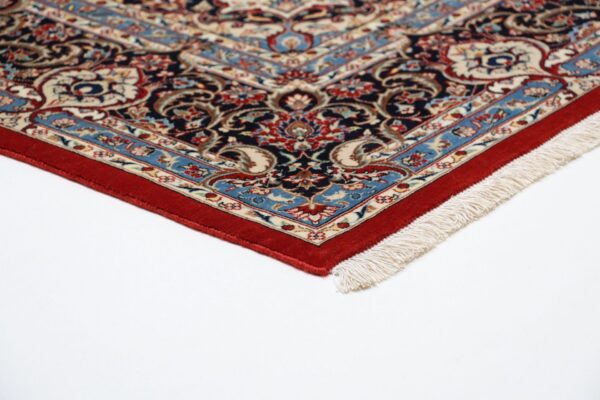 Isfahan Perserteppich 170 × 255 cm, Schurwolle-Seide, handgeknüpft