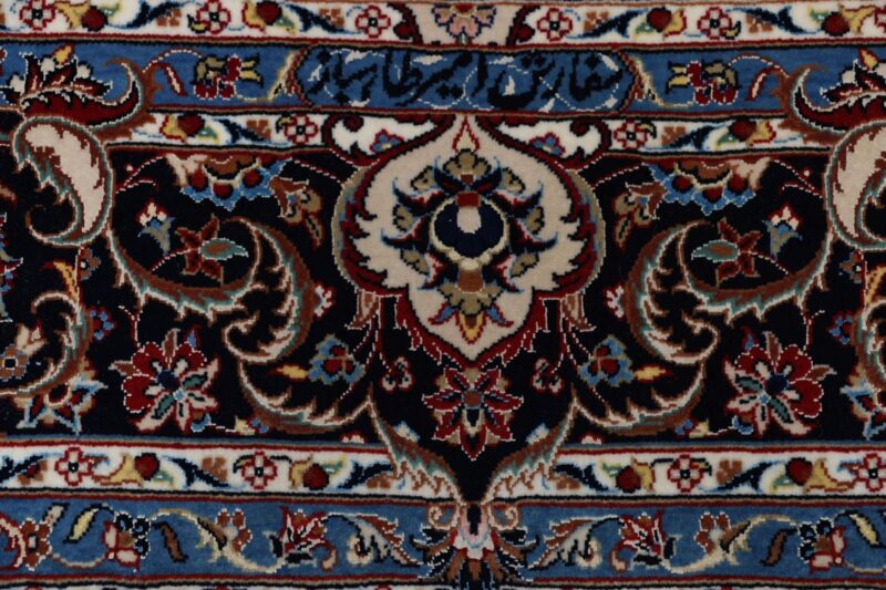 Isfahan Perserteppich 170 × 255 cm, Schurwolle-Seide, handgeknüpft