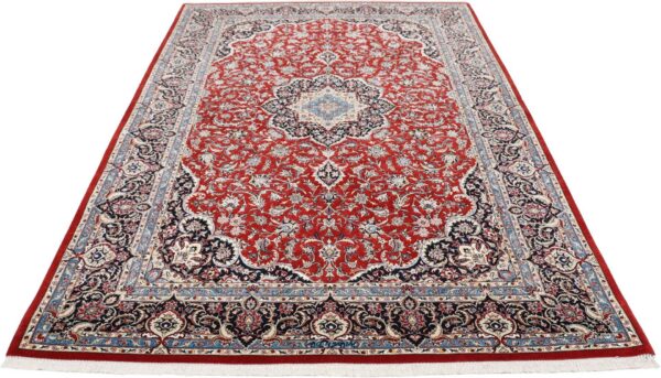 Isfahan Perserteppich 170 × 256 cm, Schurwolle Seide, handgeknüpft