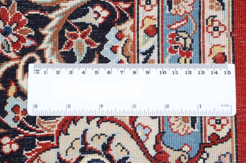 Isfahan Perserteppich 170 × 256 cm, Schurwolle Seide, handgeknüpft