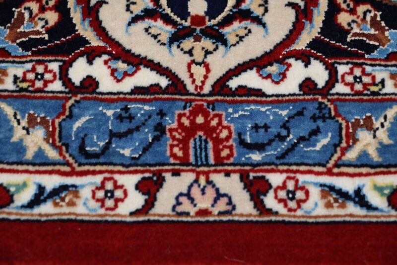 Isfahan Perserteppich 170 × 256 cm, Schurwolle Seide, handgeknüpft