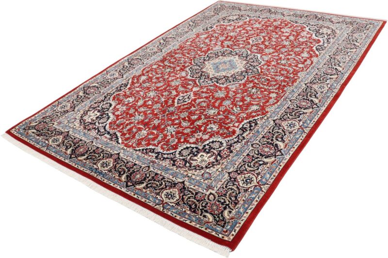 Isfahan Perserteppich 170 × 256 cm, Schurwolle Seide, handgeknüpft