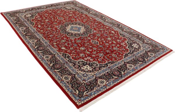 Isfahan Perserteppich 170 × 256 cm, Schurwolle Seide, handgeknüpft