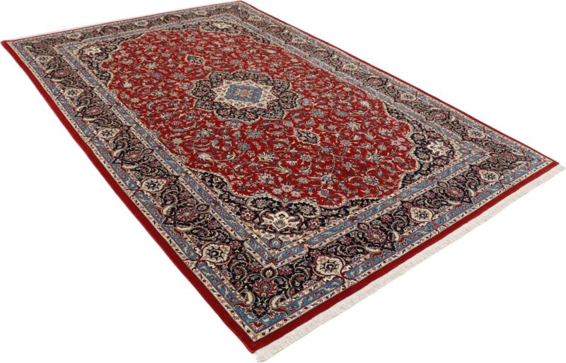 Isfahan Perserteppich 170 × 256 cm, Schurwolle Seide, handgeknüpft