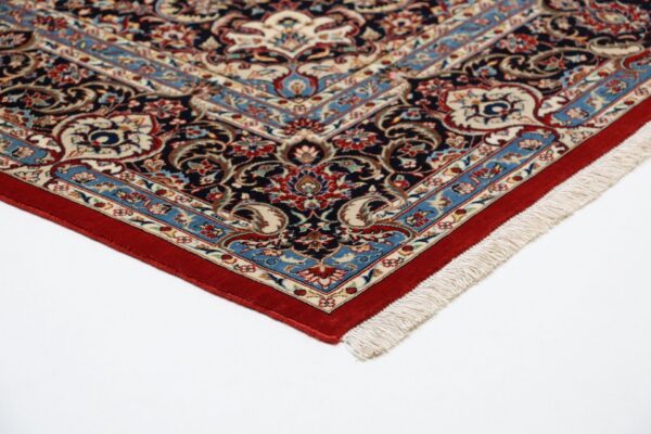 Isfahan Perserteppich 170 × 256 cm, Schurwolle Seide, handgeknüpft
