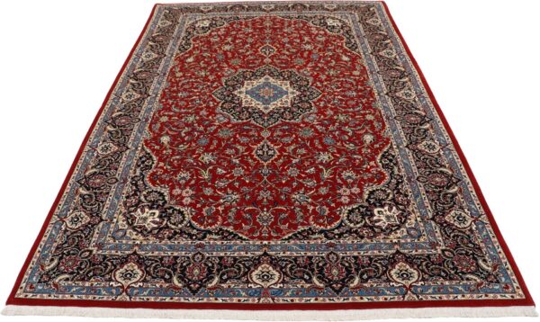 Isfahan Perserteppich 170 × 256 cm, Schurwolle Seide, handgeknüpft