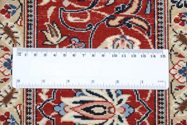 Isfahan Perserteppich 172 × 247 cm, Schurwolle-Seide, handgeknüpft
