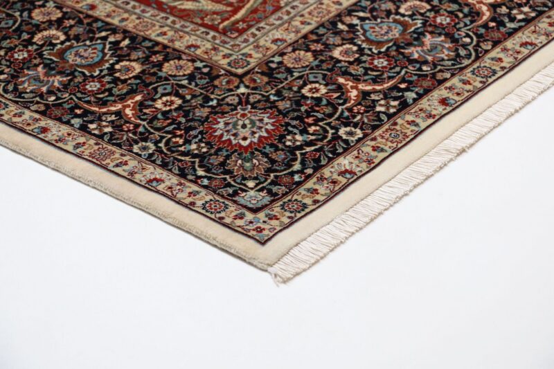 Isfahan Perserteppich 172 × 267 cm, Schurwolle-Seide, handgeknüpft