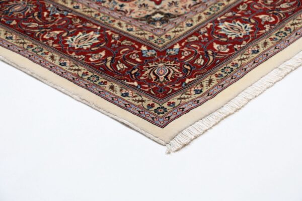 Isfahan Perserteppich 175 × 245 cm, Schurwolle Seide, handgeknüpft