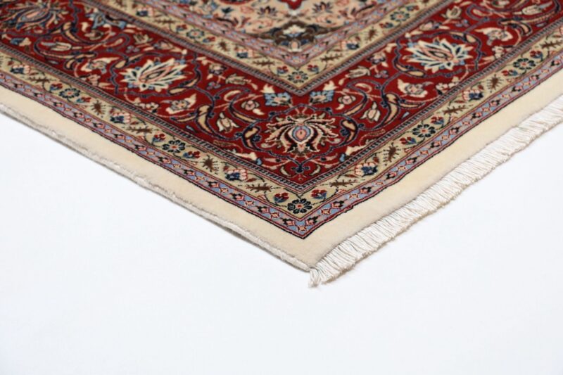 Isfahan Perserteppich 175 × 245 cm, Schurwolle Seide, handgeknüpft
