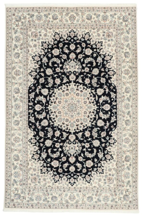 Isfahan Perserteppich 305 × 200 cm, Schurwolle & Seide, handgeknüpft