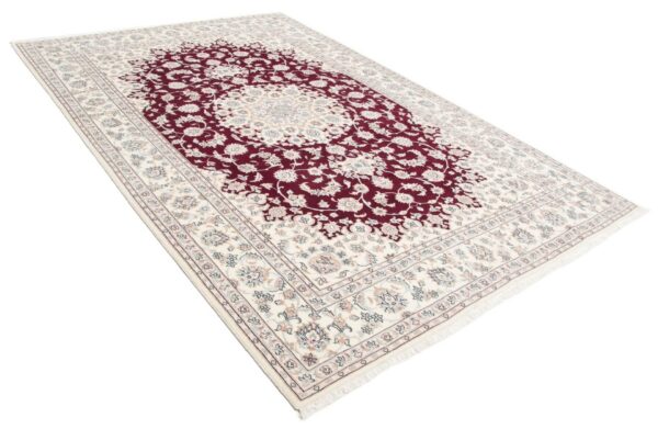 Isfahan Perserteppich 302 × 201 cm, Schurwolle & Seide, handgeknüpft — Ansicht 2