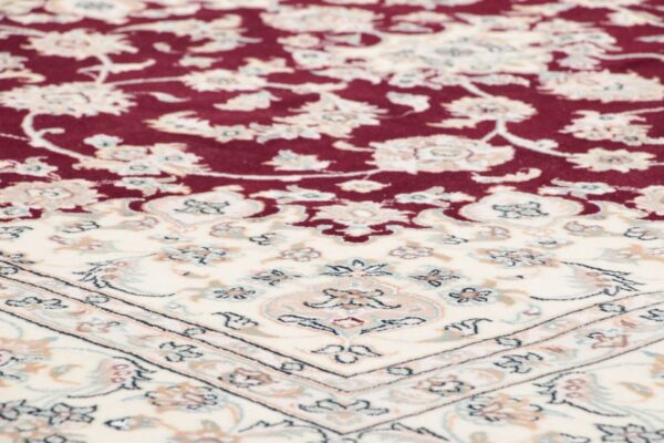 Isfahan Perserteppich 302 × 201 cm, Schurwolle & Seide, handgeknüpft — Ansicht 4