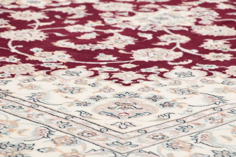 Isfahan Perserteppich 302 × 201 cm, Schurwolle & Seide, handgeknüpft — Ansicht 4