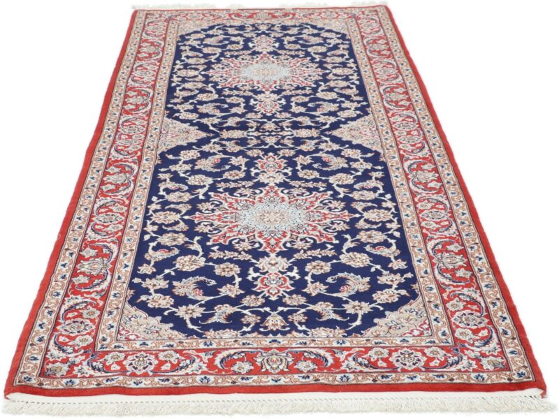 perserteppich-isfahan-85-x-217-cm-schurwolle-seide-handgeknupft-9.jpg Isfahan Perserteppich 85 × 217 cm, Schurwolle-Seide, handgeknüpft