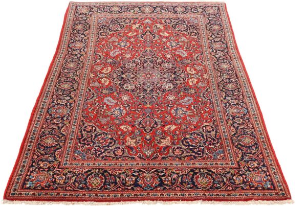 Kashan Perserteppich 127 × 210 cm, Schurwolle, handgeknüpft