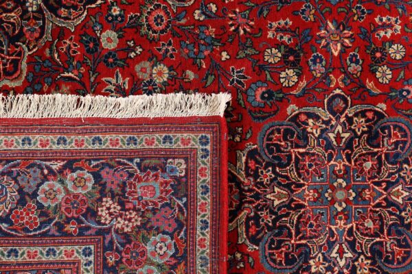 Kashan Perserteppich 131 × 210 cm, Schurwolle, handgeknüpft Vintage
