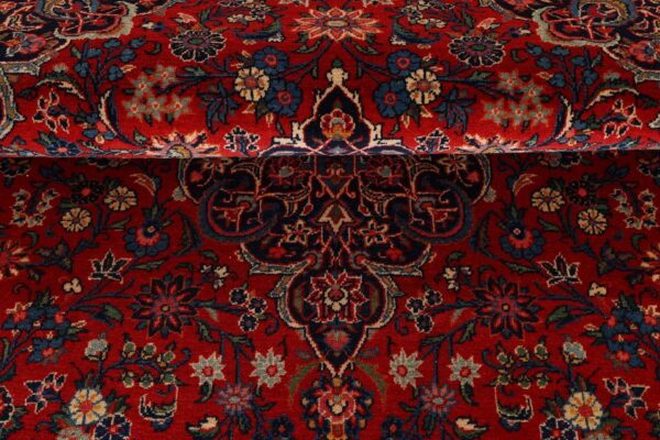 Kashan Perserteppich 131 × 210 cm, Schurwolle, handgeknüpft Vintage