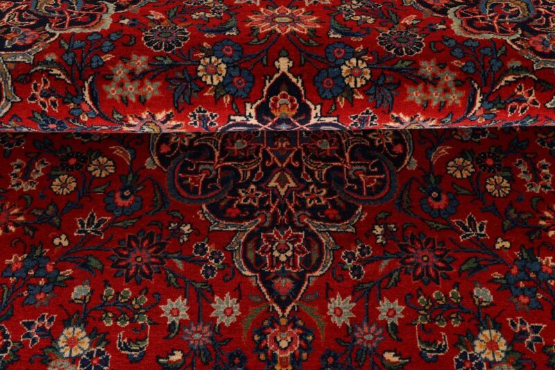 Kashan Perserteppich 131 × 210 cm, Schurwolle, handgeknüpft Vintage
