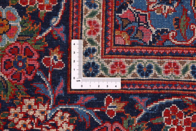 Kashan Perserteppich 131 × 210 cm, Schurwolle, handgeknüpft Vintage