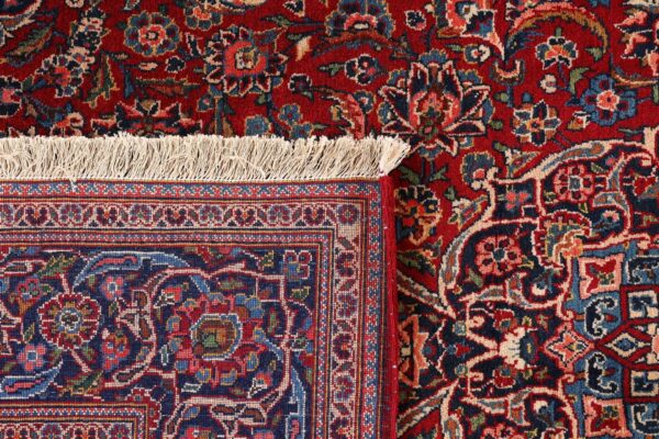 Kashan Perserteppich 133 × 225 cm, Schurwolle, handgeknüpft antik