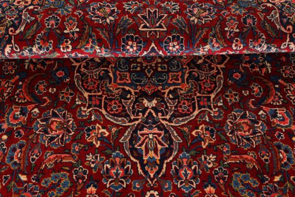 Kashan Perserteppich 133 × 225 cm, Schurwolle, handgeknüpft antik