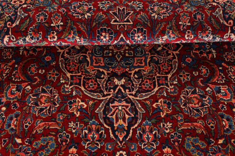Kashan Perserteppich 133 × 225 cm, Schurwolle, handgeknüpft antik