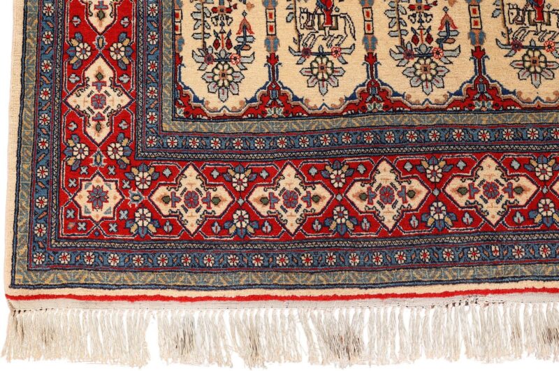 Kashan Perserteppich 134 × 202 cm, Schurwolle, handgeknüpft antik