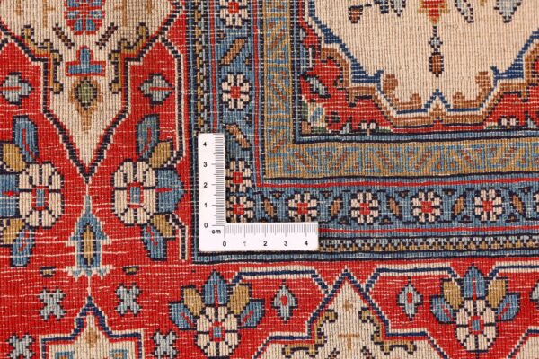 Kashan Perserteppich 134 × 202 cm, Schurwolle, handgeknüpft antik