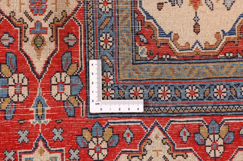 Kashan Perserteppich 134 × 202 cm, Schurwolle, handgeknüpft antik