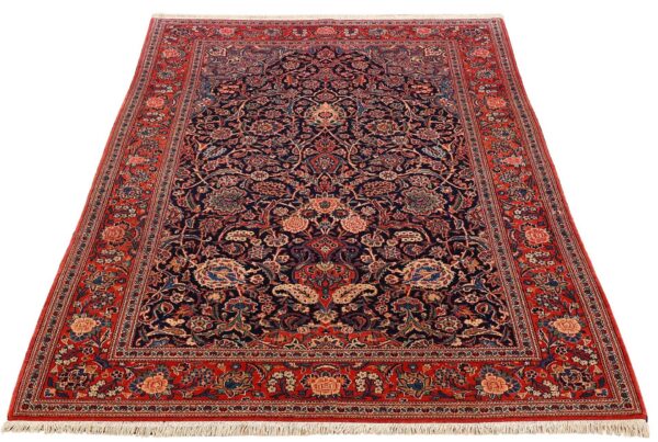 Kashan Perserteppich 135 × 215 cm, Schurwolle, handgeknüpft