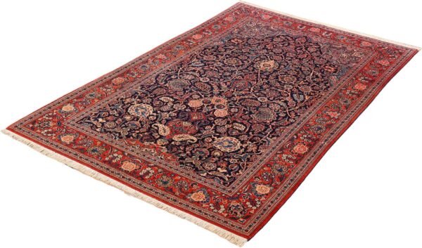 Kashan Perserteppich 135 × 215 cm, Schurwolle, handgeknüpft