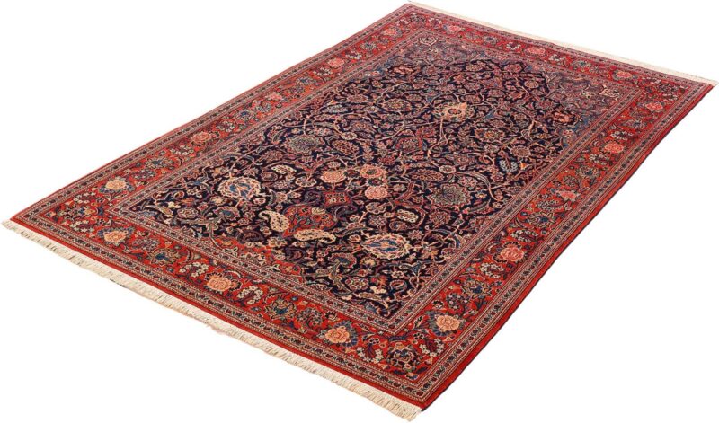 Kashan Perserteppich 135 × 215 cm, Schurwolle, handgeknüpft