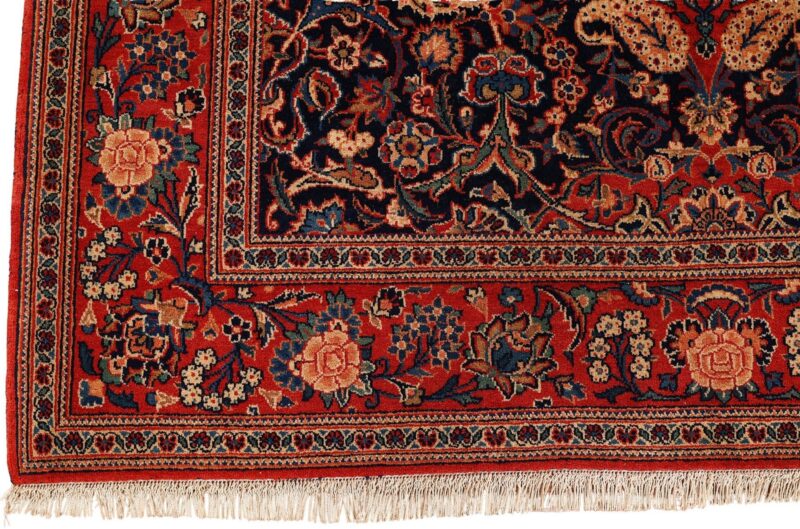 Kashan Perserteppich 135 × 215 cm, Schurwolle, handgeknüpft