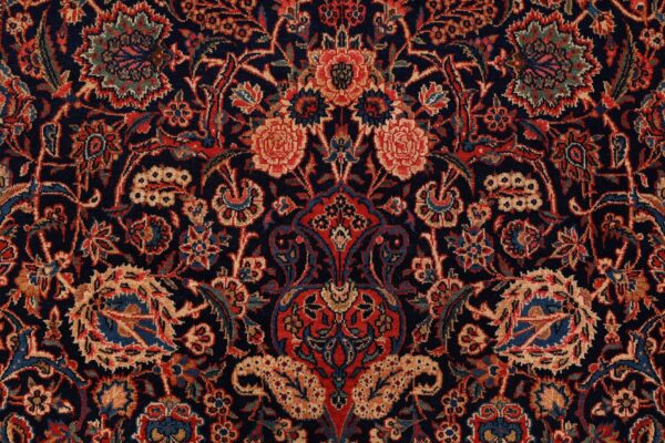Kashan Perserteppich 135 × 215 cm, Schurwolle, handgeknüpft