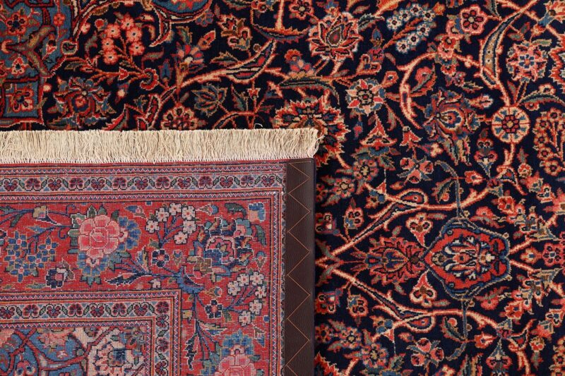 Kashan Perserteppich 135 × 215 cm, Schurwolle, handgeknüpft