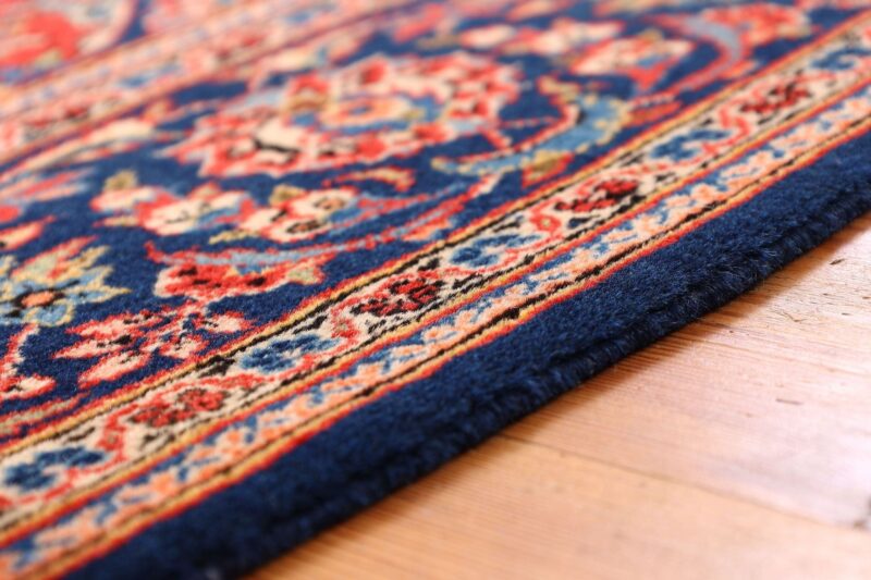 Kashan Perserteppich 140 × 202 cm, Schurwolle, handgeknüpft