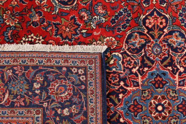 Kashan Perserteppich 140 × 202 cm, Schurwolle, handgeknüpft