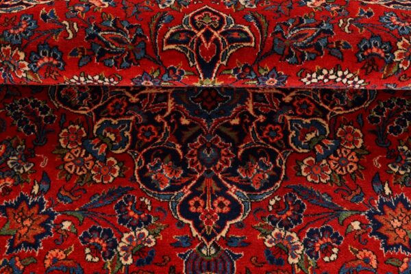 Kashan Perserteppich 140 × 202 cm, Schurwolle, handgeknüpft