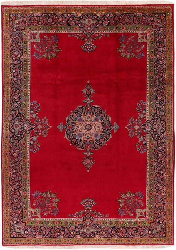 Kashan Perserteppich 250 × 346 cm, Schurwolle, handgeknüpft