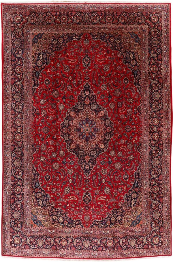 Kashan Perserteppich 307 × 465 cm, Schurwolle, handgeknüpft